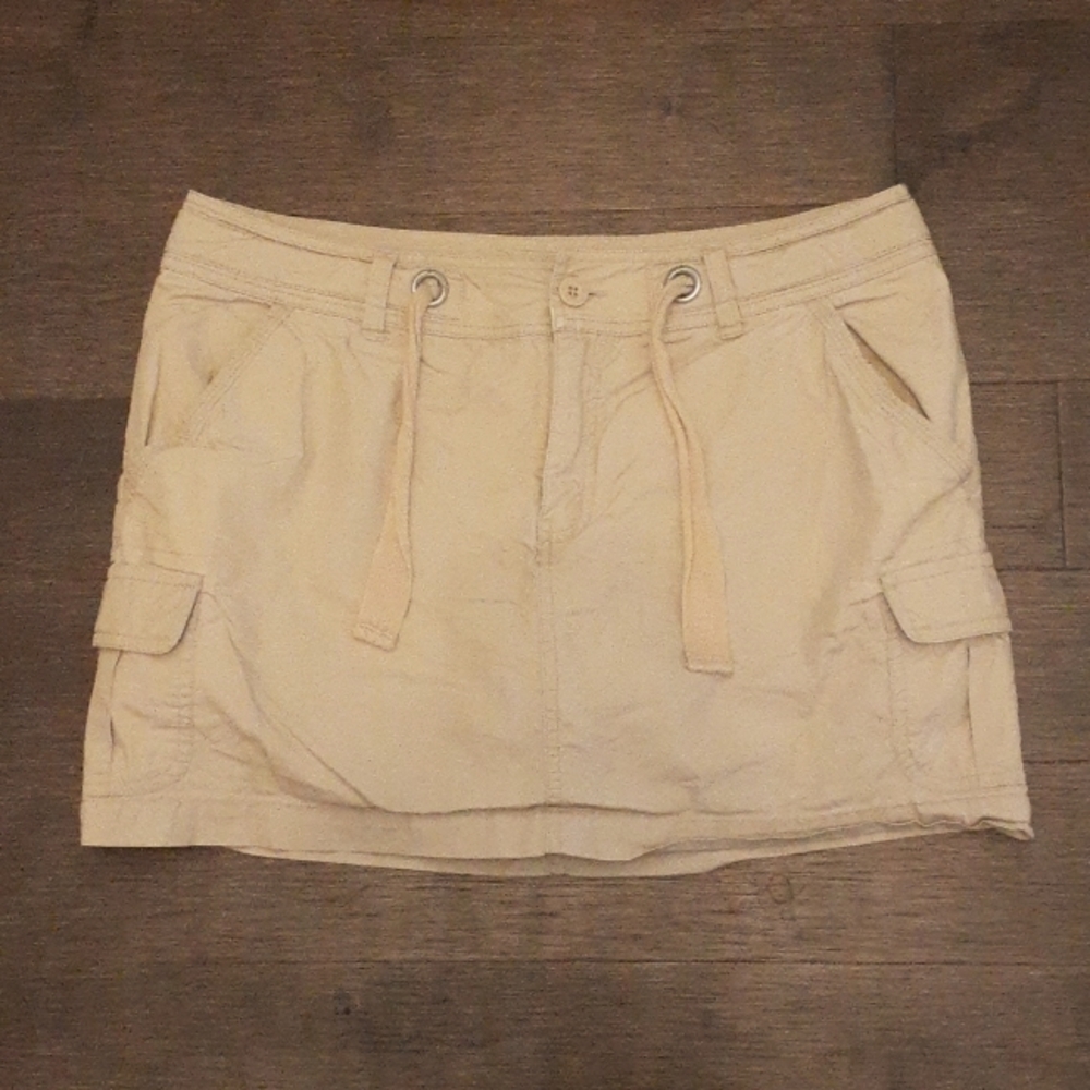 ^ Bum Equipment tan khaki cargo Skort